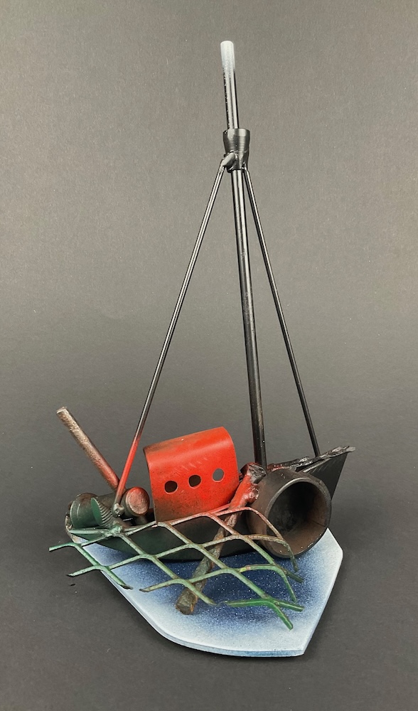 gestrandeter fischkutter